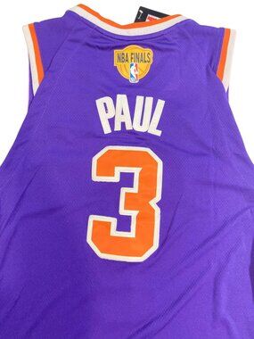 Nike Phoenix Suns Chris Paul #3 NBA Finals Jersey Purple Size Large Mens Basketb